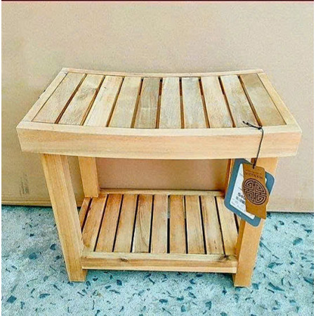 60-249845 Natural : Ghế Đôn , Ghế Tắm - Màu Tự Nhiên